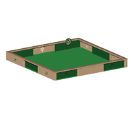 INFANT MODULAR SPACE (12 WALLS ) 12' X 12' (INCLUDING TURF & PAD)