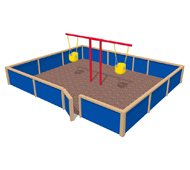 INFANT BARRIER WALLS 15-1/2' X 17' (FOR 6' T SWING)